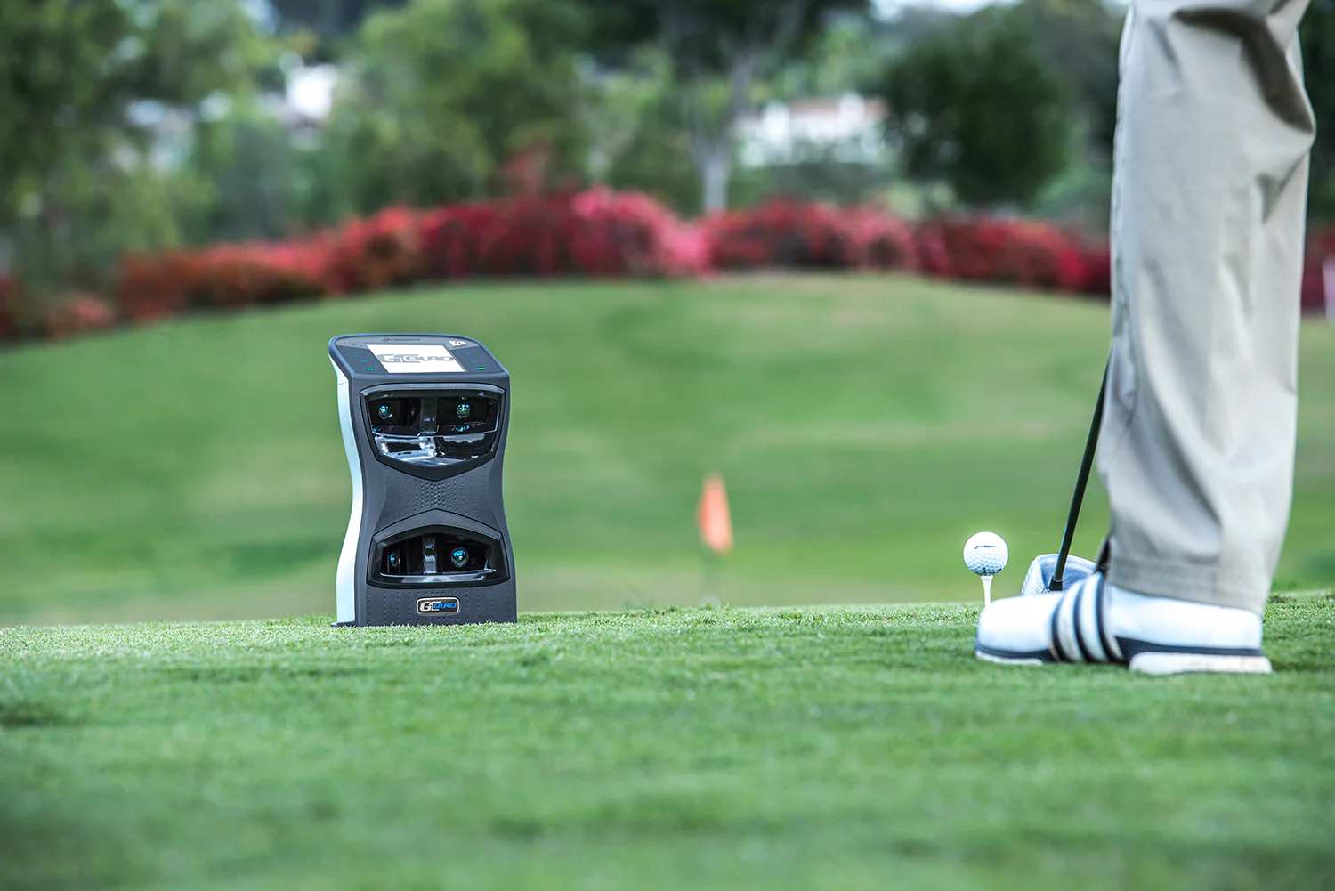 Foresight GCQuad launch monitor capturing ball flight data at Beyond Golf Performance